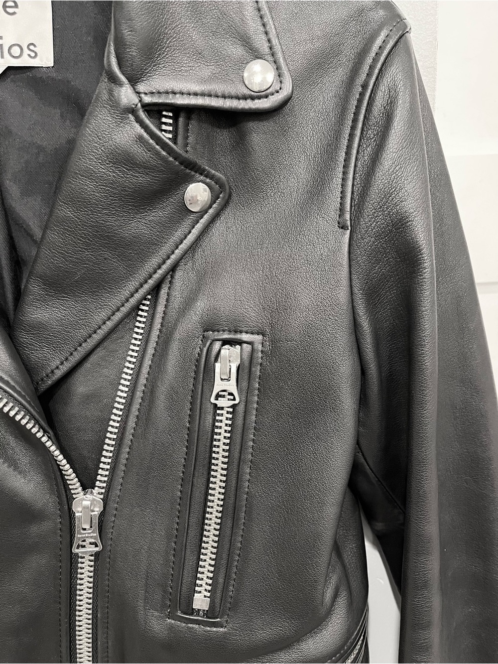 Acne Studios lamb leather biker jacket - Picture 5 of 9